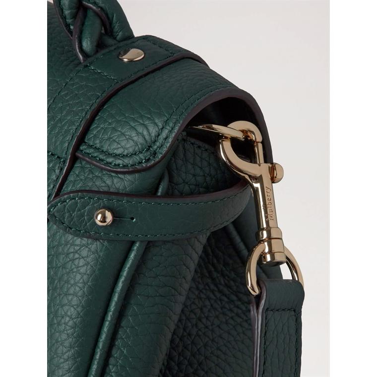 Mulberry Mini Alexa Mulberry Green Heavy Grain